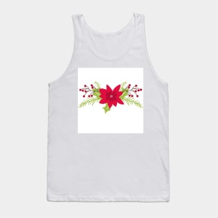 Illustrated Christmas Plants Tank Top